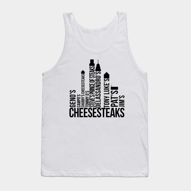 The Cheesesteaks of Philadelphia Tank Top by scornely